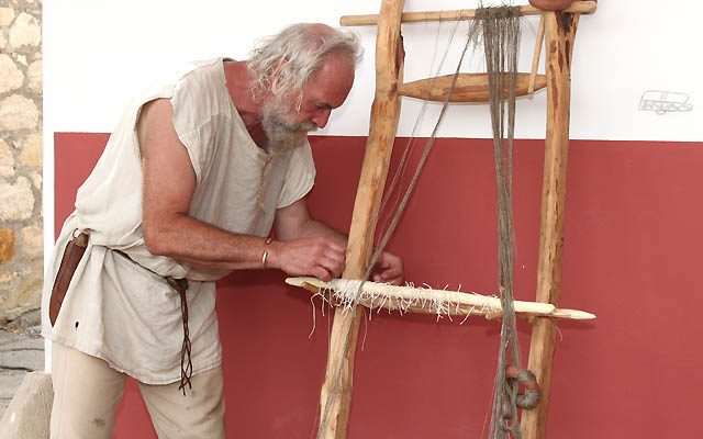 Ein Handwerker bei der Arbeit