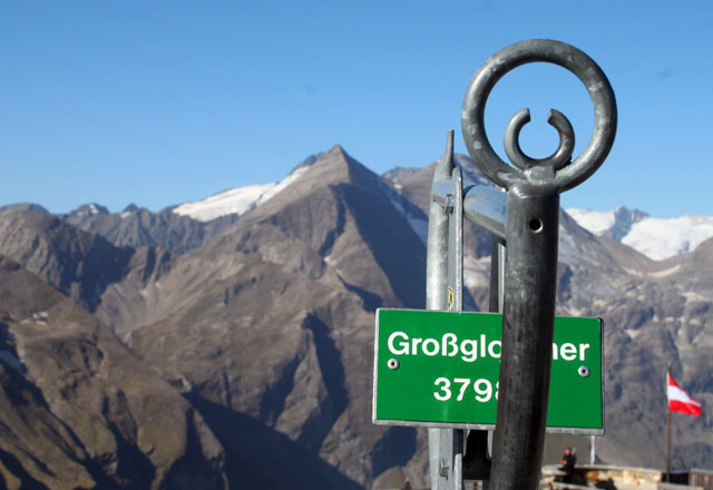 Im Visier: Der Grossglockner, von der Edelweiss-Spitze aus gesehen