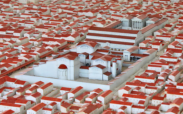Modell der Römersiedlung