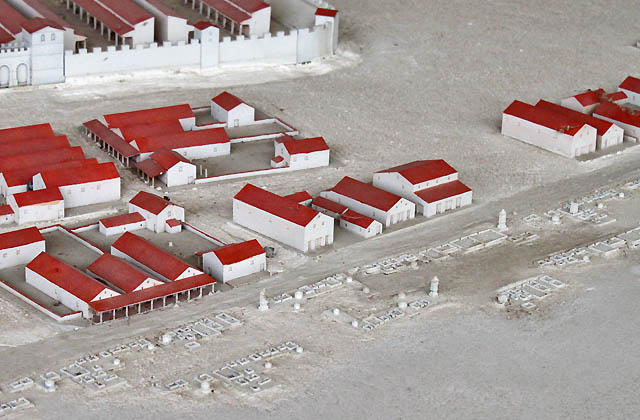 Modell der Römersiedlung Carnuntum