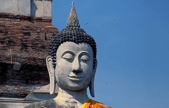 Thailand - Ayutthaya - Buddhastatue - Close-up