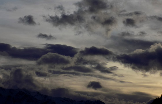 Dunkle Wolken - Vorboten einer Wetterfront