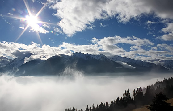 Pinzgau: Nationalpark Hohe Tauern nach Sonnenaufgang