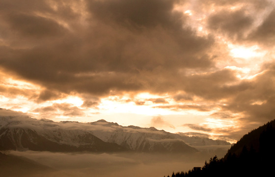 Pinzgau: Abendd&auml;mmerung