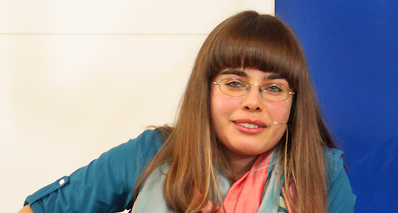 Theodora Bauer im Haus der Europ&auml;ischen Union bei Europa : DIALOG