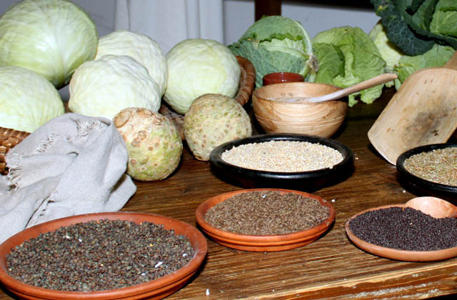 Obst, Gem&uuml;se, Hirse, Kohl, H&uuml;lsenfr&uuml;chte - Nahrungsmittel in der Antike