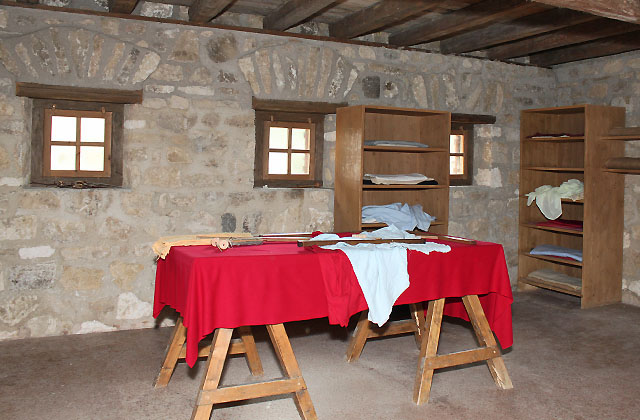 Gewber in der Antike / R&ouml;mersdadt Carnuntum - Schauraum eines H&auml;ndlers
