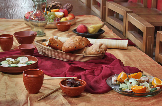 Snack in der Antike - R&ouml;mische Mahlzeit