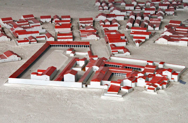 Modell der R&ouml;mersiedlung Carnuntum