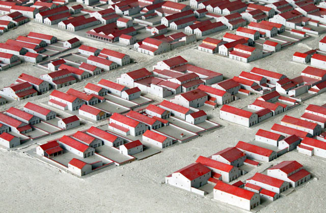 Modell der R&ouml;mersiedlung Carnuntum