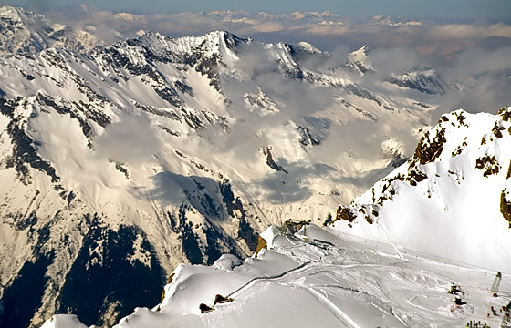 Bergpanorama vom Kitzsteinhorn / Kaprun