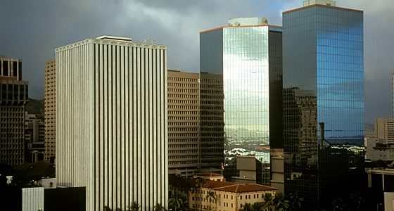 USA: Honolulu Skyline