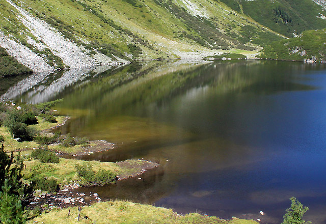 Gletscherwelt Wei&szlig;see - Rflexionen im Gr&uuml;nsee