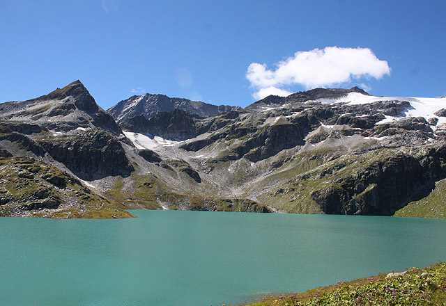 Wei&szlig;see: Bergpanorama