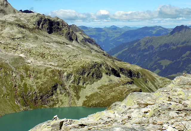 Wei&szlig;see, vom Medelzkopf aus, mit Bergpanorama