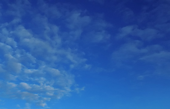 Zarte W&ouml;lkchen - Wolkenbildung