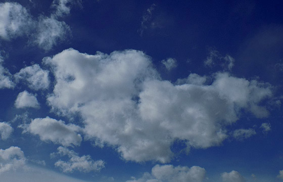 Wolkenformation k&uuml;ndigt Wetterwechsel an